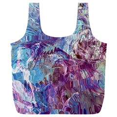 Blend Marbling Full Print Recycle Bag (xxl) by kaleidomarblingart