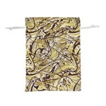 Marble Texture Pattern Seamless Lightweight Drawstring Pouch (L) Back