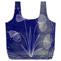 Flower Nature Abstract Art Full Print Recycle Bag (xxl) by Maspions