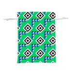 Beauitiful Geometry Lightweight Drawstring Pouch (L) Front