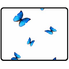 Butterfly-blue-phengaris Fleece Blanket (medium) by saad11