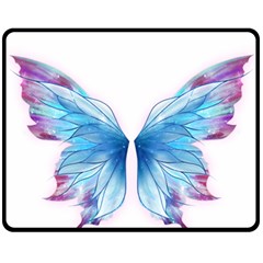 Butterfly-drawing-art-fairytale  Fleece Blanket (medium) by saad11