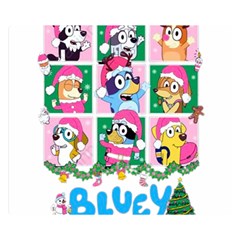 Bluey Christmas Two Sides Premium Plush Fleece Blanket (kids Size) by avitendut