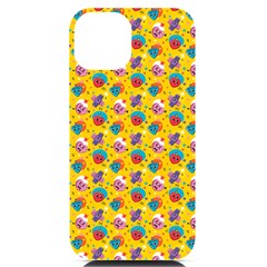 Heart Diamond Pattern Iphone 14 Black Uv Print Case by designsbymallika