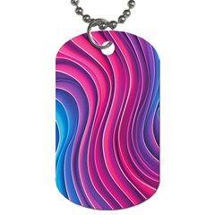 Spiral Swirl Pattern Light Circle Dog Tag (one Side) by Ndabl3x