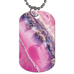 Texture Pink Pattern Paper Grunge Dog Tag (two Sides) by Ndabl3x