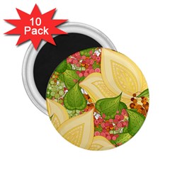 Pattern Texture Leaves 2 25  Magnets (10 Pack)  by Proyonanggan
