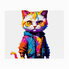 Wild Cat Small Glasses Cloth (2 Sides) by Sosodesigns19