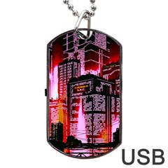 Cybercity Dog Tag Usb Flash (one Side) by Sparkle