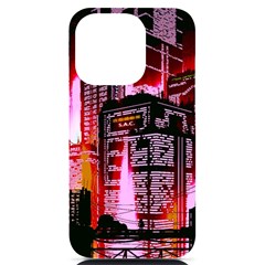 Cybercity Iphone 14 Pro Black Uv Print Case by Sparkle