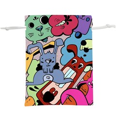 Graffiti Monster Street Theme Lightweight Drawstring Pouch (xl) by Bedest
