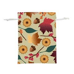 Autumn Leaves Colours Season Lightweight Drawstring Pouch (s) by Ravend