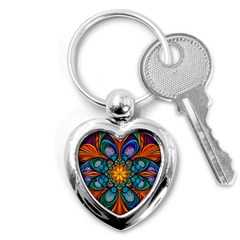 Schwarz Bunt Key Chain (heart) by 2607694c