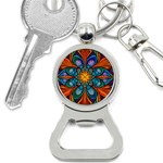 Schwarz bunt Bottle Opener Key Chain Front
