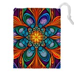 Schwarz bunt Drawstring Pouch (4XL) Front