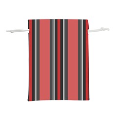 Rosa Grau Streifen Lightweight Drawstring Pouch (m) by 2607694c