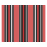 Rosa Grau Streifen Two Sides Premium Plush Fleece Blanket (Kids Size) 50 x40  Blanket Front