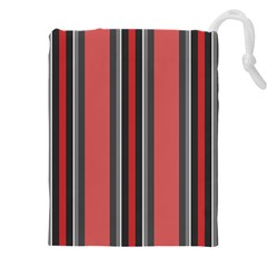Rosa Grau Streifen Drawstring Pouch (4xl) by 2607694c