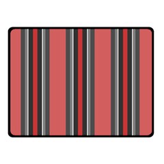 Dunkelrot4 Rosa Grau Streifen Dunkelrot3 Two Sides Fleece Blanket (small) by 2607694c