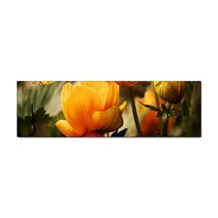 Yellow Butterfly Flower Sticker (bumper) by Azkajaya