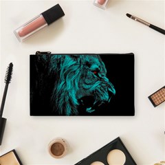 Angry Male Lion Predator Carnivore Cosmetic Bag (small) by Ndabl3x