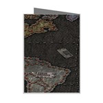 World Map Mini Greeting Card Right
