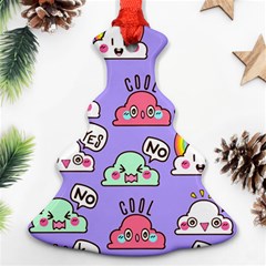 Cloud Seamless Pattern Ornament (christmas Tree)  by Apen