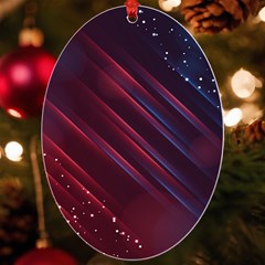 Illustrations Space Purple Uv Print Acrylic Ornament Oval by anzea