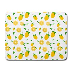 Illustrations Lemon Citrus Fruit Yellow Small Mousepad by anzea