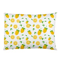 Illustrations Lemon Citrus Fruit Yellow Pillow Case by anzea
