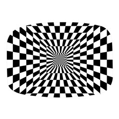 Optical Illusion Chessboard Tunnel Mini Square Pill Box by Ndabl3x