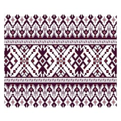 Illustration Ukrainian Folk Seamless Pattern Ornament Premium Plush Fleece Blanket (small) by Proyonanggan