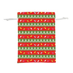 Christmas-papers-red-and-green Lightweight Drawstring Pouch (m) by Bedest