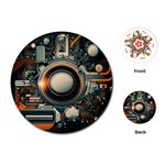 Technology Robot Internet Processor Playing Cards Single Design (Round) Front
