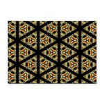 Pattern Stained Glass Triangles Sticker A4 (100 pack) Front