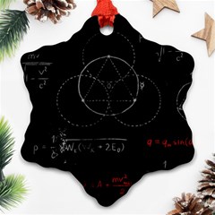 Math Board Circuit Circuits Computer Shield Tech Technology Ornament (snowflake) by Loisa77