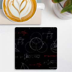Math Board Circuit Circuits Computer Shield Tech Technology Uv Print Square Tile Coaster  by Loisa77