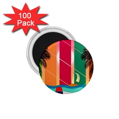 Digital Graphic Clip Art Beach 1 75  Magnets (100 Pack)  by Proyonanggan