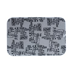 Blackboard Algorithms Black And White Pattern Open Lid Metal Box (silver)   by dflcprintsclothing
