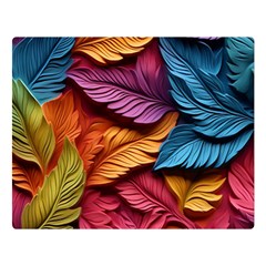 Autumn Two Sides Premium Plush Fleece Blanket (large) by zappwaits