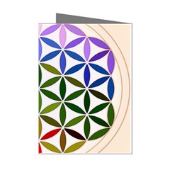 Mandala Rainbow Colorful Mini Greeting Cards (pkg Of 8) by Grandong