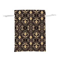 Vintage Batik Art Architecture Pattern Lightweight Drawstring Pouch (l) by Ravend