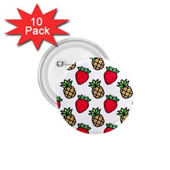 Strawberries Pineapples Fruits 1 75  Buttons (10 Pack) by Loisa77