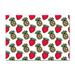 Strawberries Pineapples Fruits Sticker A4 (10 pack) Front