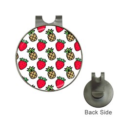 Strawberries Pineapples Fruits Hat Clips With Golf Markers by Loisa77