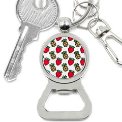 Strawberries Pineapples Fruits Bottle Opener Key Chain by Loisa77