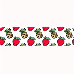 Strawberries Pineapples Fruits Large Bar Mat by Loisa77