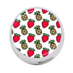 Strawberries Pineapples Fruits 4-Port USB Hub (Two Sides) Back