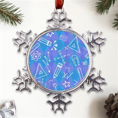Background Abstract Texture Pattern Metal Large Snowflake Ornament by Loisa77