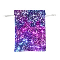 Purple Violet Glitter Galaxy Nebula Space Pattern Lightweight Drawstring Pouch (s) by Perong
